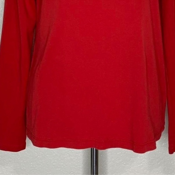PETITE SMALL J Jill true Red Scoop Neck
Lightweight Ribbed Sides Sweater - Picture 14 of 16